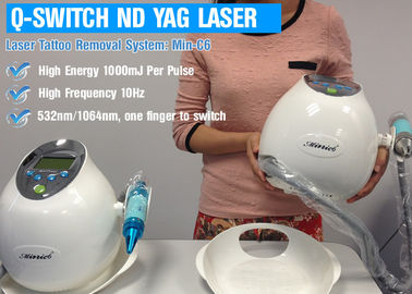 ND YAG Q - laser commutato per rimozione del tatuaggio con il raffreddamento acqua aria autonomo del ciclo vicino