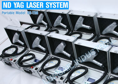 Mobilità a macchina del laser del ND commutata Q YAG della macchina del laser di Pico di rimozione del pigmento alta per il trasporto facile