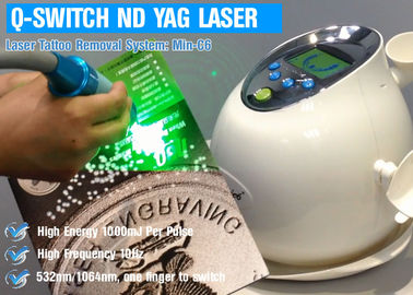 macchina di rimozione del tatuaggio del laser del commutatore di 1064nm Q, laser del ND Yag per depilazione