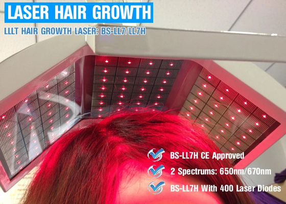 La terapia laser di terapia LLLT dei capelli coltiva i capelli con la macchina reale di ricrescita dei capelli del laser dei diodi