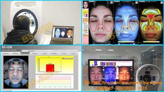 Macchina del tester della pelle del fronte pieno del salone di bellezza con il supporto multilingue leggero UV/RGB/PL