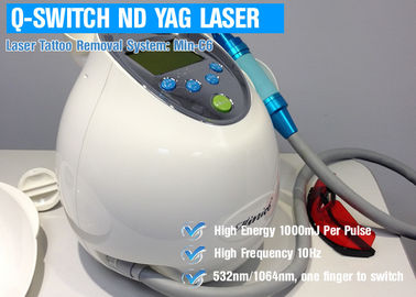 macchina di rimozione del tatuaggio del laser di 1064nm Yag, laser del commutatore di Q per il fronte