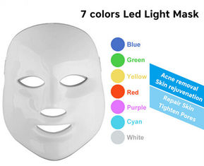 Uso della casa principale ringiovanimento della maschera di protezione della pelle della macchina di fototerapia di 7 colori LED