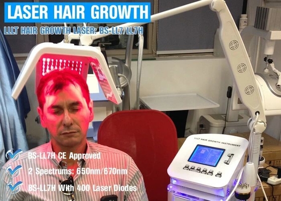 La terapia laser di terapia LLLT dei capelli coltiva i capelli con la macchina reale di ricrescita dei capelli del laser dei diodi