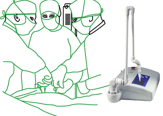 Raggio di lavoro portatile di potere 15W 110cm di CO2 della macchina frazionaria chirurgica veterinaria del laser